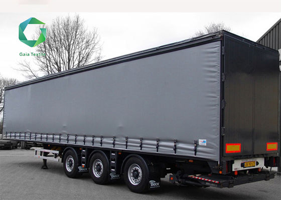 Le vinyle de résistance à la traction de PVC 4000N a enduit la bâche, rideau en côté de camion de bâche de 1000 GM/M