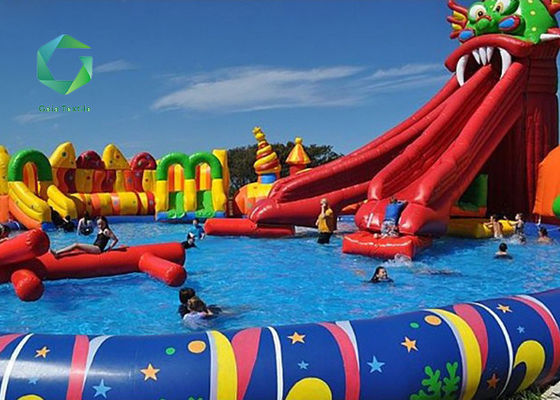 840d 610gsm PVC Vinyl Material , 18oz PVC Inflatable Boat Fabric Amusement Park