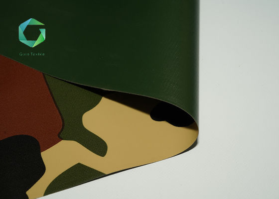 Camouflage UV imperméable tissé 1000d de bâche de vinyle du tissu 850gsm de tente de PVC de techniques anti