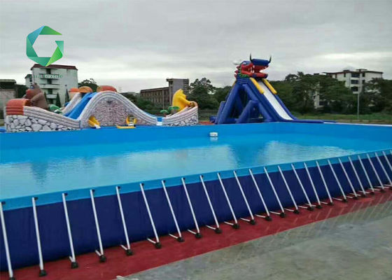 1300d Water Park PVC Membrane Pool Line , 1100gsm Tarpaulin Swimming Pool
