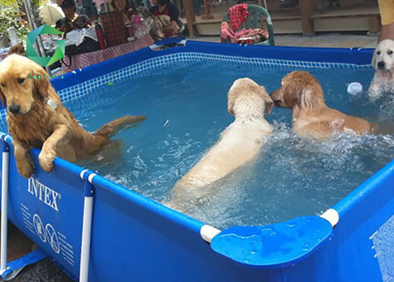 le vinyle 650gsm a enduit le revêtement de PVC de piscine de tissu, utilisation de famille de bâche de piscine de PVC 1000d