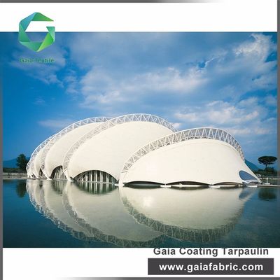 largeur résistante de la tension 3m de tissu de structure de membrane de PVC d'architecture du vinyle 2000d