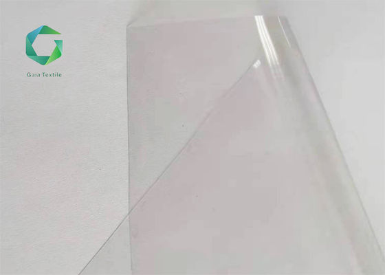 Flatness PVC Transparent Fabric 0.5mm Super Clear Vinyl Sheet 650gsm UV Resistance
