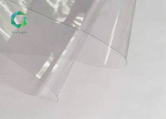 0.45mm 550gsm PVC Transparent Fabric Super Clear M2 Flame Retardant Window Vinyl