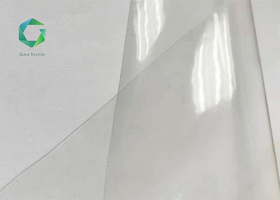 0.4mm PVC Transparent Fabric 500gsm Crystal Clear Vinyl Calendering Waterproof