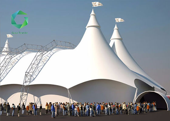 680gsm 100N Adhesion PVC Coated Tarpaulin Uv Resistant Tent Fabric Middle East Standard