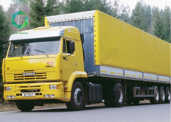 Tissu de revêtement de PVC de Mildewproof, bâche imperméable de vinyle de rideaux en côté du camion 1000gsm