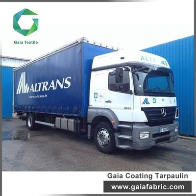 Tissu de revêtement de PVC de Mildewproof, bâche imperméable de vinyle de rideaux en côté du camion 1000gsm