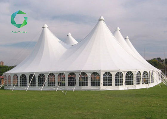 Le polyester 1000d bavardent le dessus de toit extérieur imperméable de tissu de tente de PVC 850gsm